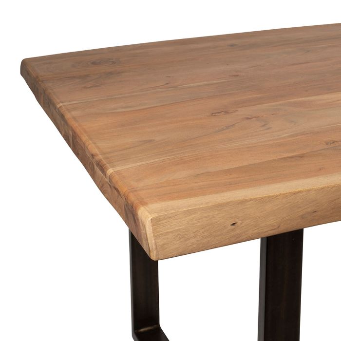 Acacia Wood and Iron Dining Table 200cm The Curated Home
